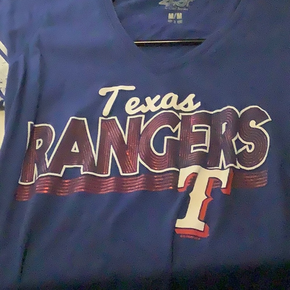 Blue Short Sleeve Tee with Logo